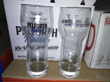 6 verres bière pelforth empreintes radler no Grimbergen affligem 33cl 