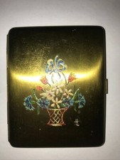 Vds ancienne boite à poudre HOUBIGANT Paris ou papier poudre en fer état d'usage