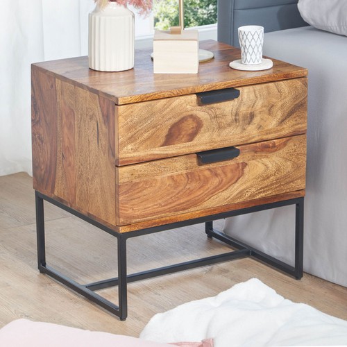 Finebuy table chevet bois - chevet,