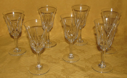 Lot verres vin - à, blanc