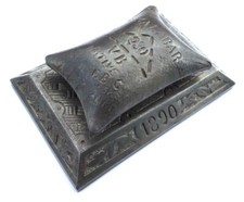 PRESSE PAPIER 1890 MALABAR 230 VV NATIVE EBC LEVALLOIS PERRET SEINE CLIPBOARD