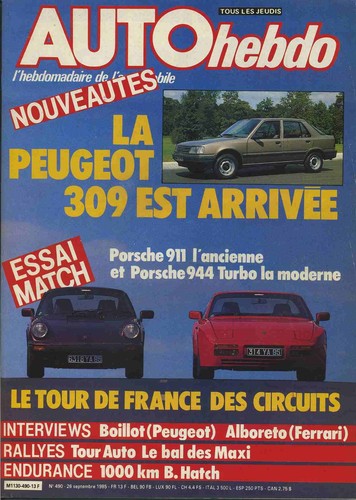Auto hebdo 490 09 1985 - hebdo, 28/09/1985