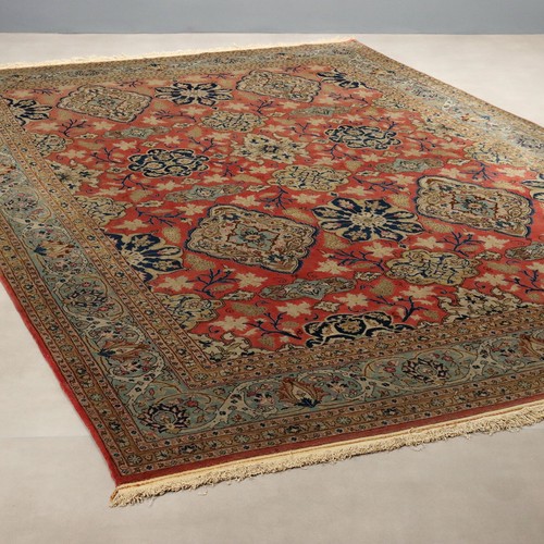 Tapis ancien asiatique coton - tapis,