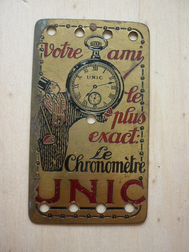 Ancienne petite plaque