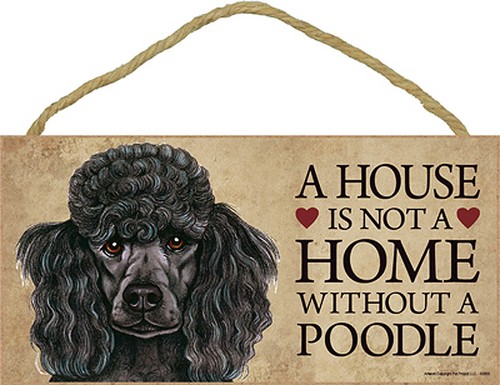 Panneau caniche pour maison - caniche,