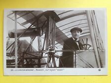cpa AVIATION AVIATEUR Luftfahrt Le Pilote Henri ROUGIER sur BIPLAN VOISIN Plane