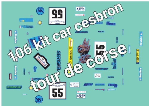 Decals 106 kit car - 106,