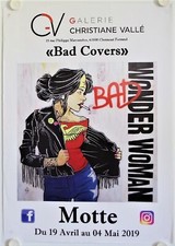 Affiche MOTTE Bad Covers 2019 Exposition Galerie Christiane Vallé