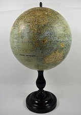ANCIEN GLOBE TERRESTRE METRIQUE E BERTAUD EDITEUR G THOMAS SUCr PARIS 1900/1918 