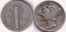 One Dime 1939 D USA - Mercury