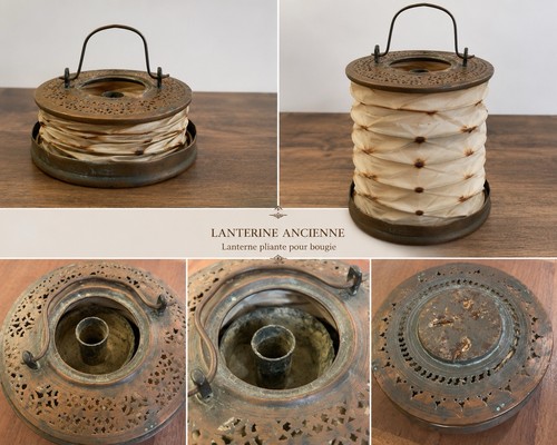 Ancienne lanterne bougie - à,