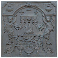 Plaque cheminée fonte - plaque,