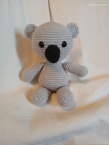 Doudou koala crochet fait - doudou,