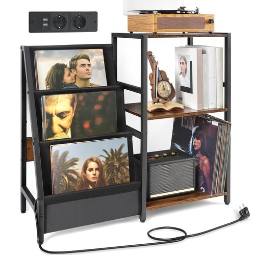 Meuble platine vinyle avec - platine,