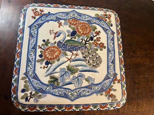 Dessous plat faience gien - dessous,