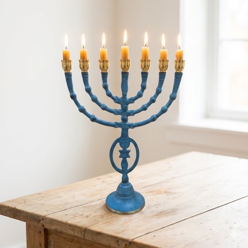 Candélabre judaïque 7 - candélabre, 10"