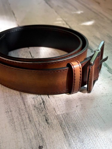 Berluti leather belt - leather, size