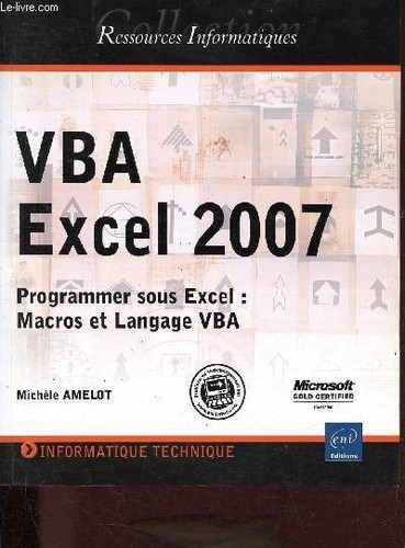 Vba excel 2007 - vba,