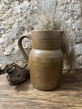 Poterie - ancien pichet, cruche,  en grès du Berry , hauteur 19,5