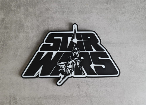 Plaque logo star wars - logo,