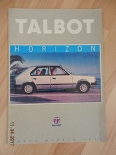 catalogue TALBOT Horizon 1981