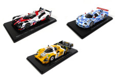 Lot de 3 Voitures 24h du Mans Porsche + Nissan + Toyota - 1/43 Spark Japon 1+3+5