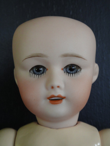 Tête poupée porcelaine - poupée, en