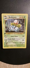 carte pokemon HERBIZARRE set de base edition 1 WIZARDS ETAT NEUF 30/102