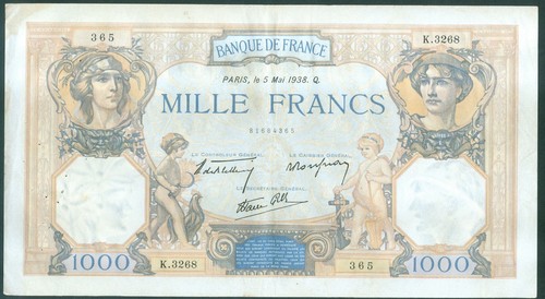 Billet 1000 francs ceres - de,
