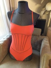 Très Beau Et Authentique Maillot De Bain Rouge Doré La Perla Xs Jamais Porté 
