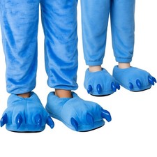 Chaussons Monster Blue Stitch 3D avec griffes pour enfants et adultes