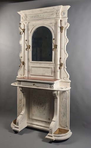 Grand vestiaire ancien bois - grand,