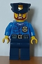 Figurine Lego CITY Ref : cty0477 - Agent Municipal - Set : 60048