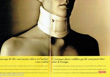PUBLICITE ADVERTISING 066  1996   les lits matelas Epeda (2 pages)