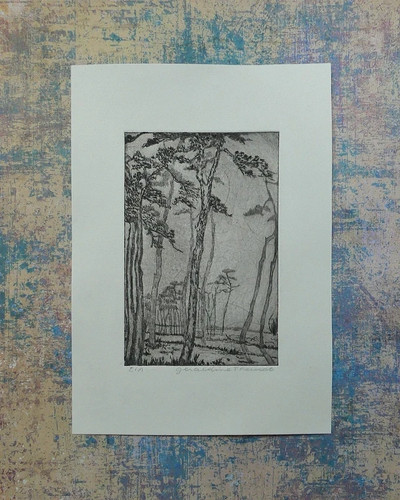 Tirage gravure la pointe - gravure,