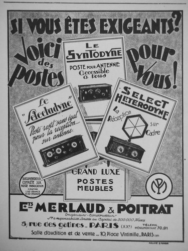 Publicité 1927 merlaud - merlaud, &