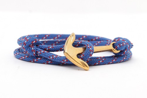 Bracelet ancre bleu - bracelet, marine