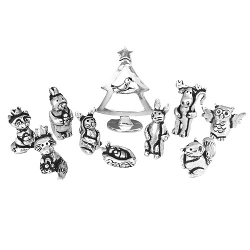 Woodland nativity set - nativity,