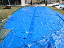 Bâche d’hivernage ovoïde neuve pour piscine DESJOYAUX 9,25 m X 4,70 m  ou autres
