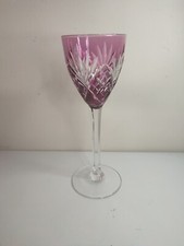 Verre Roemer en cristal taillé Saint-Louis modèle Chantilly 21,5 cm signé