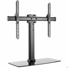 De Table Pivotant & Inclinaison Meuble TV Verre Piédestal pour 81.3to140cm Tvs