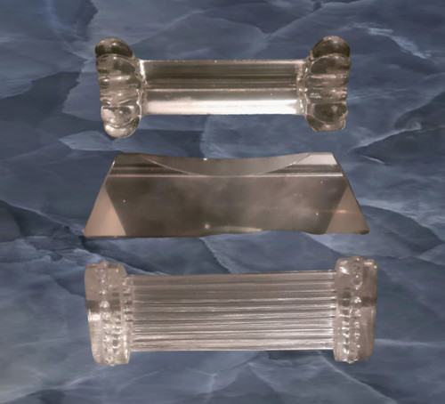 Lot repose couteaux verre - 3,
