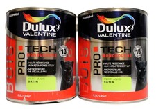 Lot Peinture Bois DULUX VALENTINE "Vert Anis" 2 X 2,5 L