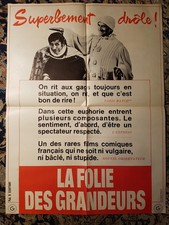 Affiche 1971 LA FOLIE DES