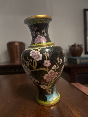 Grand vase cloisonné - vase,