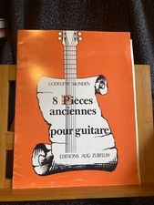 Godelieve Monden 8 pièces anciennes pour guitare partition éd. Zurfluh