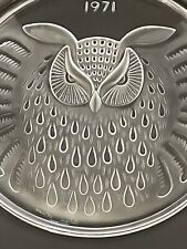 ASSIETTE  LALIQUE FRANCE  1971 HIBOU