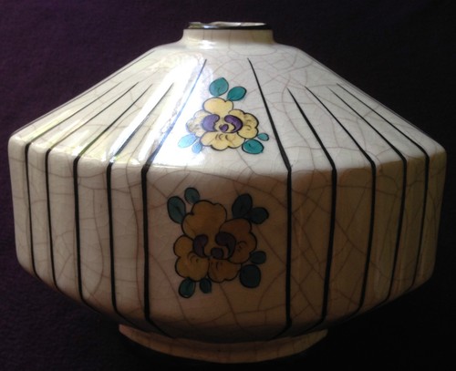 Vase art déco céramique - vase,