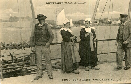 Carte concarneau sur digue - carte,