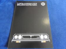 catalogue depliant lancia HP executive 1600 / 2000IE / Volumex